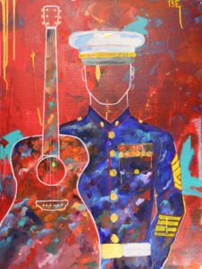 "13 E" by Anthony Lewis 30” x 40” • Mixed Media on Gallery Canvas